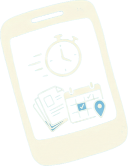 Fast support and planning icon